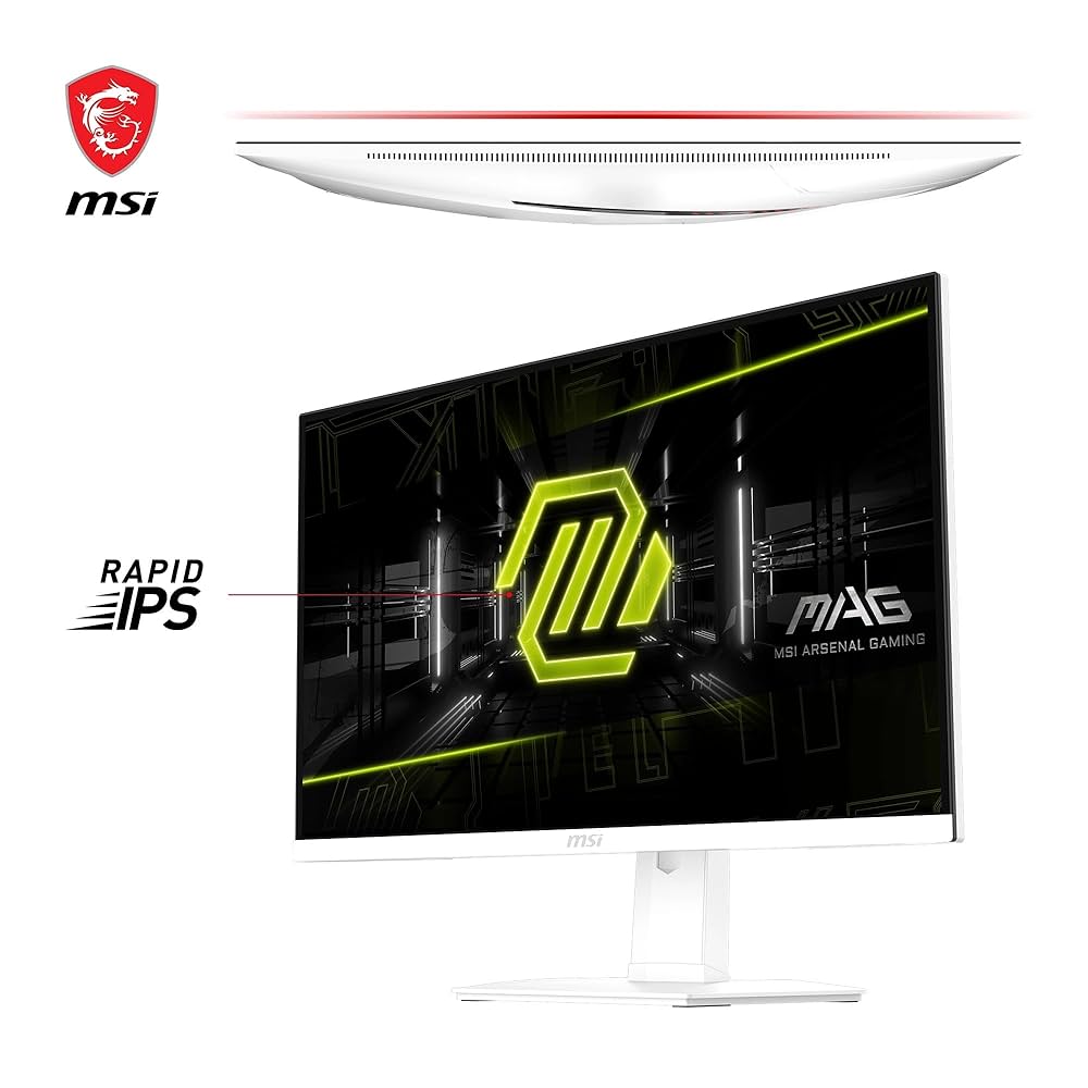 MSI　ゲーミングモニター　G274QRFW　27インチ　WQHD RAPID MSIからも白いゲーミングモニターG274QRFW発売。27インチWQHDで